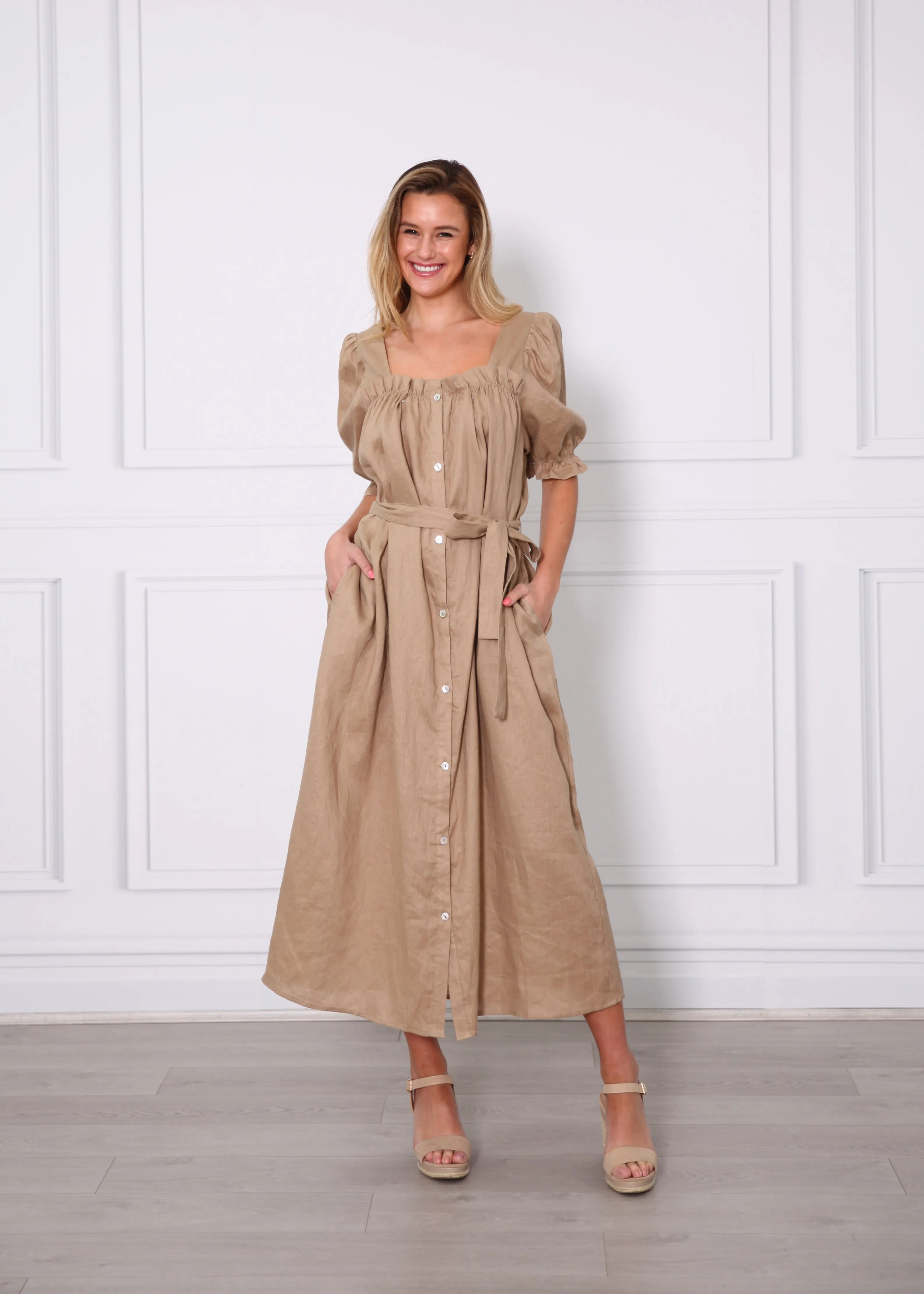 Elka Dress - Tan