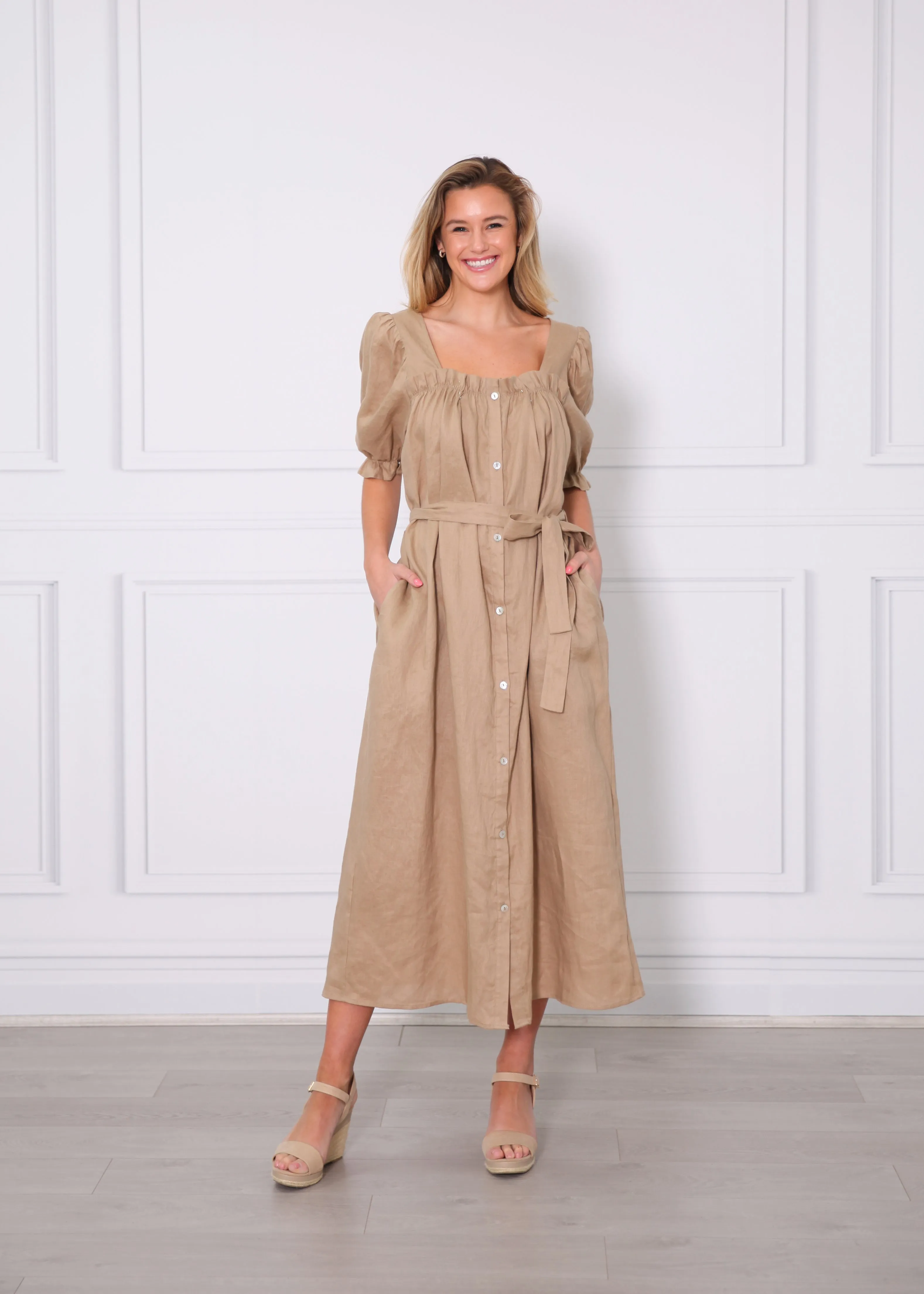 Elka Dress - Tan