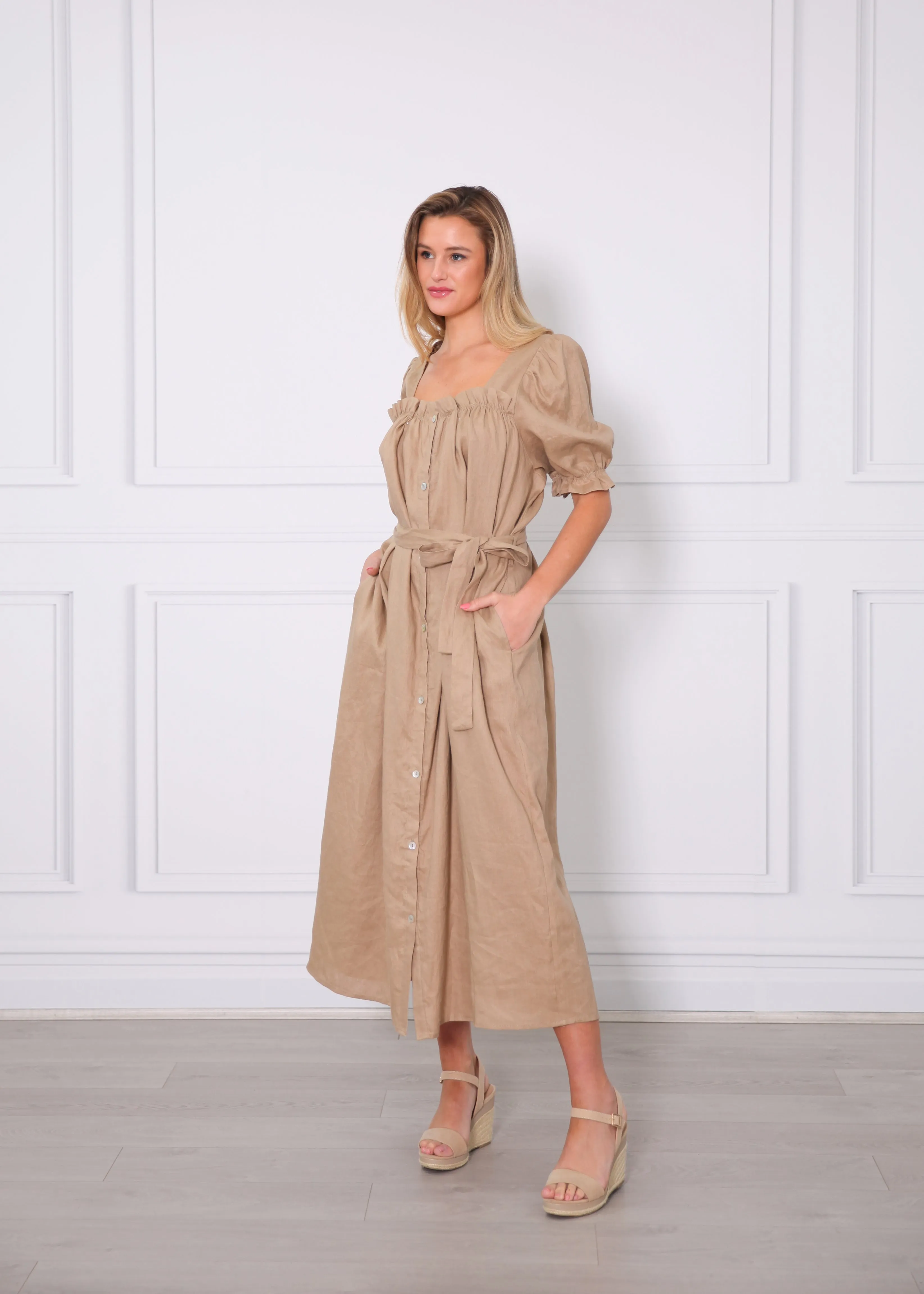 Elka Dress - Tan