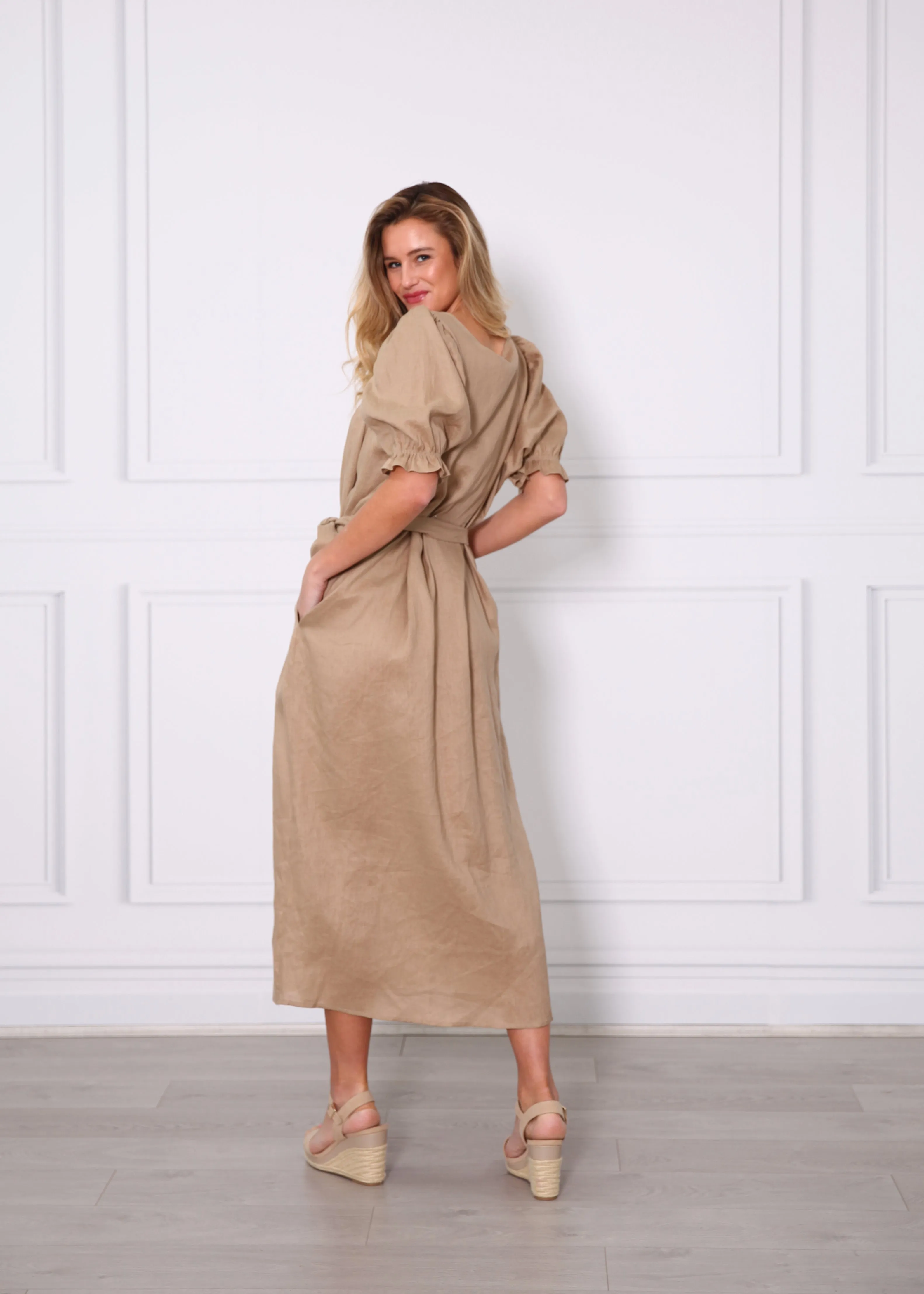 Elka Dress - Tan