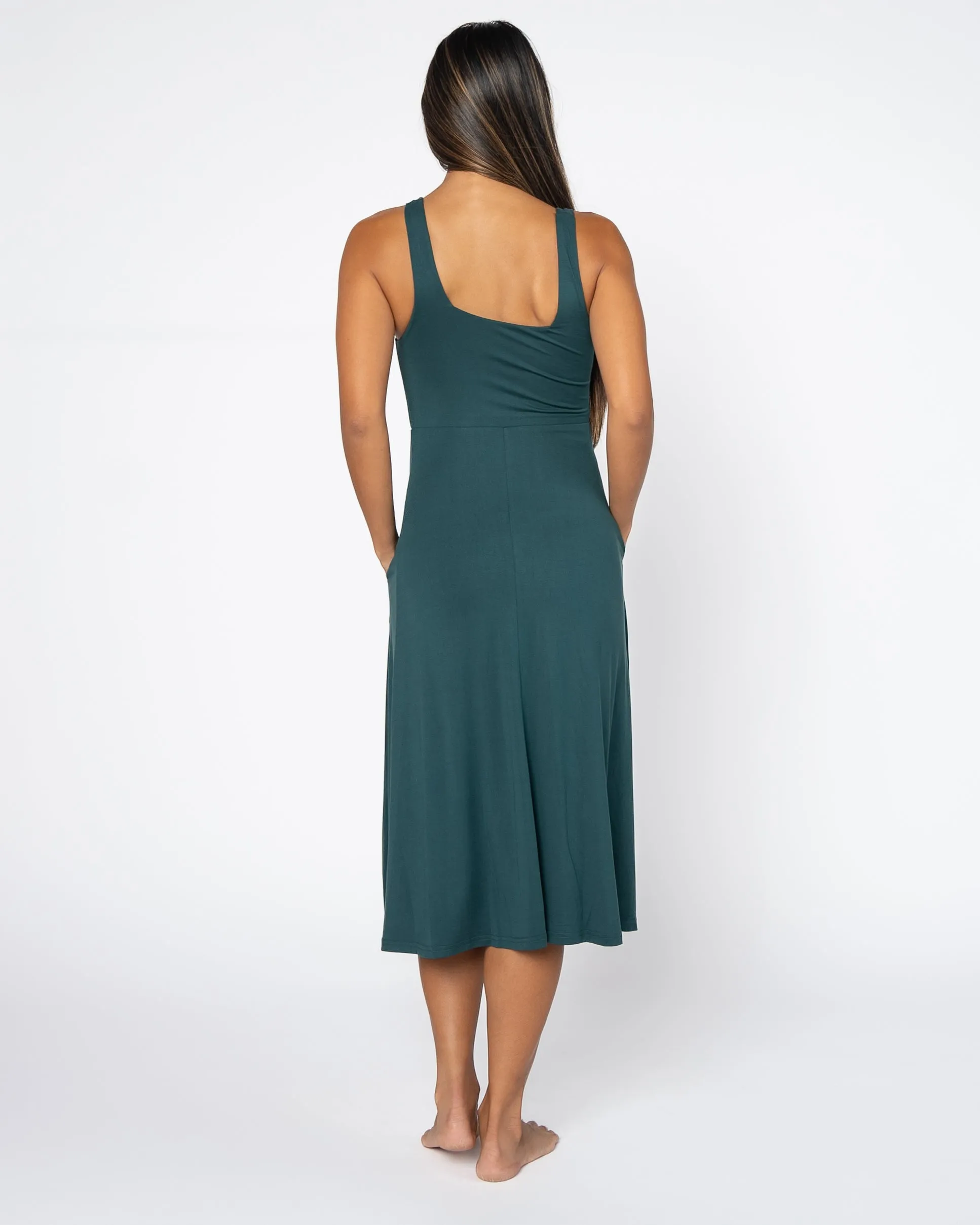 Empire Midi Dress - Juniper