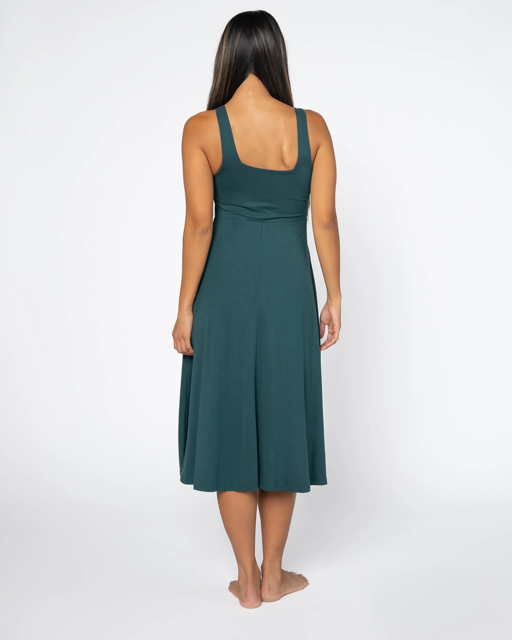 Empire Midi Dress - Juniper