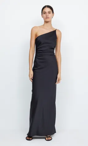 ETERNITY ASYM MAXI DRESS - BLACK