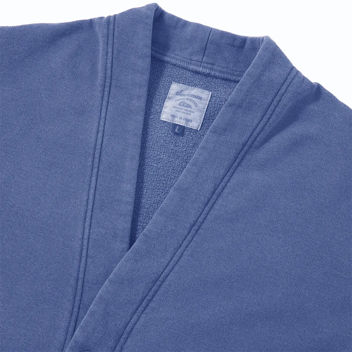 Faded Sweat Cardigan - Fade Blue