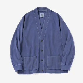 Faded Sweat Cardigan - Fade Blue