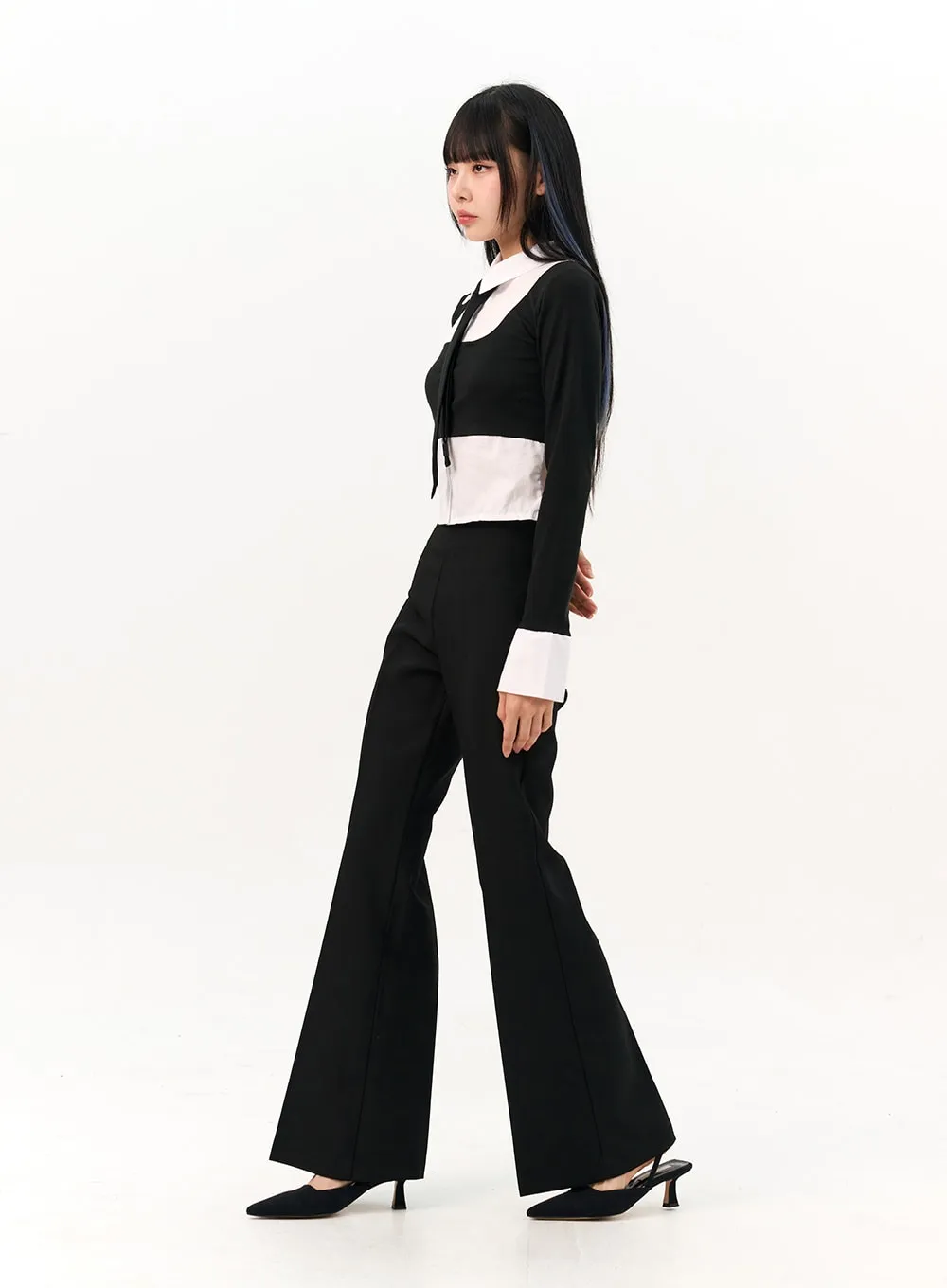 Flared Tailored Pants IO317