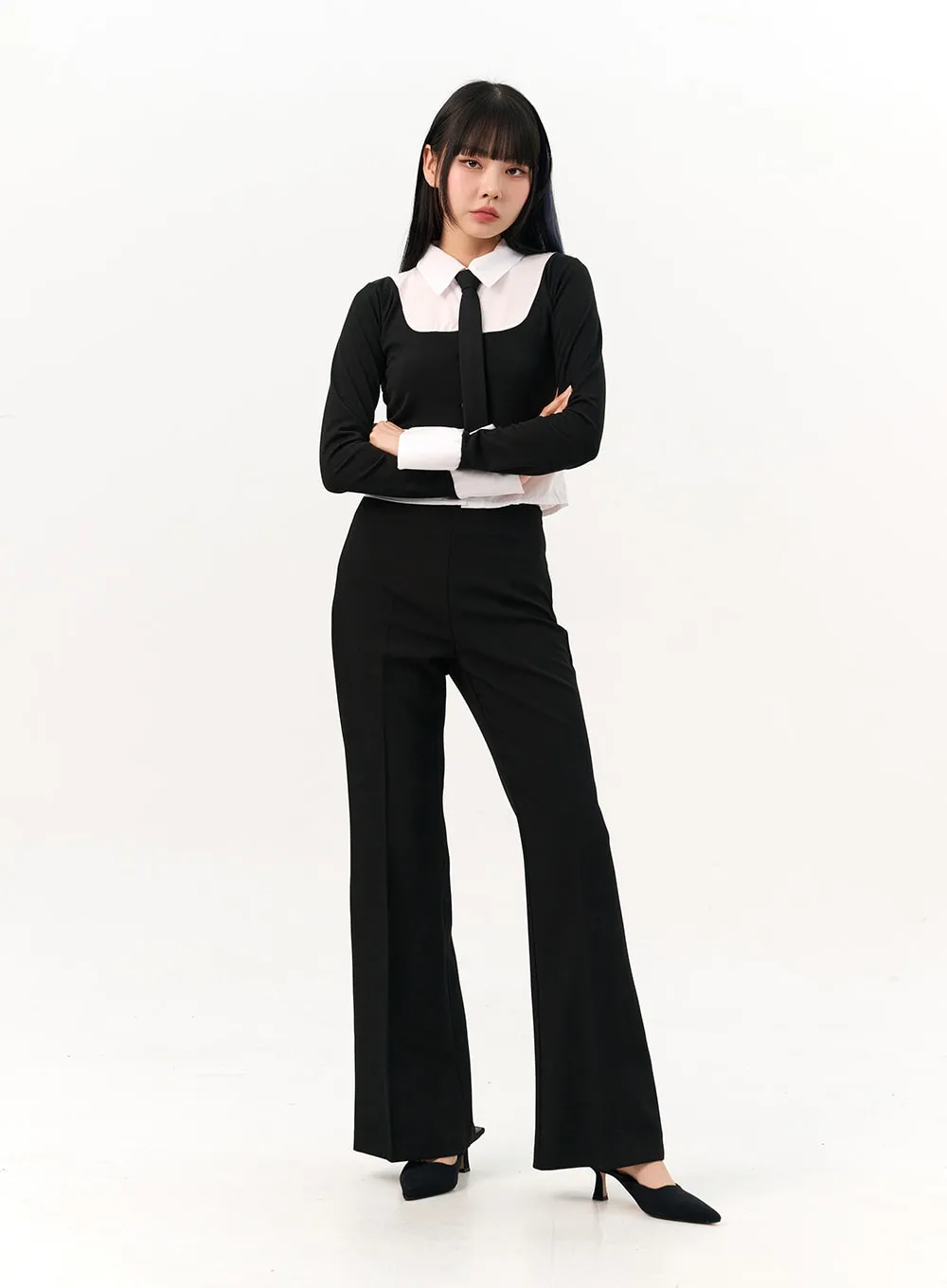 Flared Tailored Pants IO317