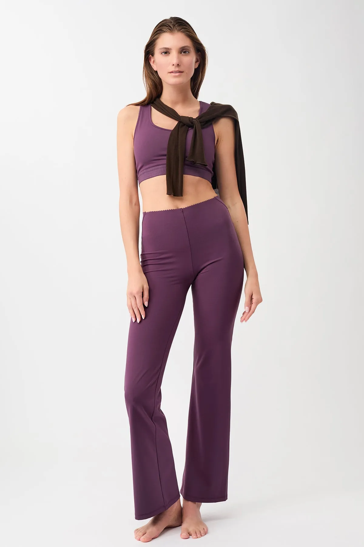 Flared Workout Pants (Purple Passion)