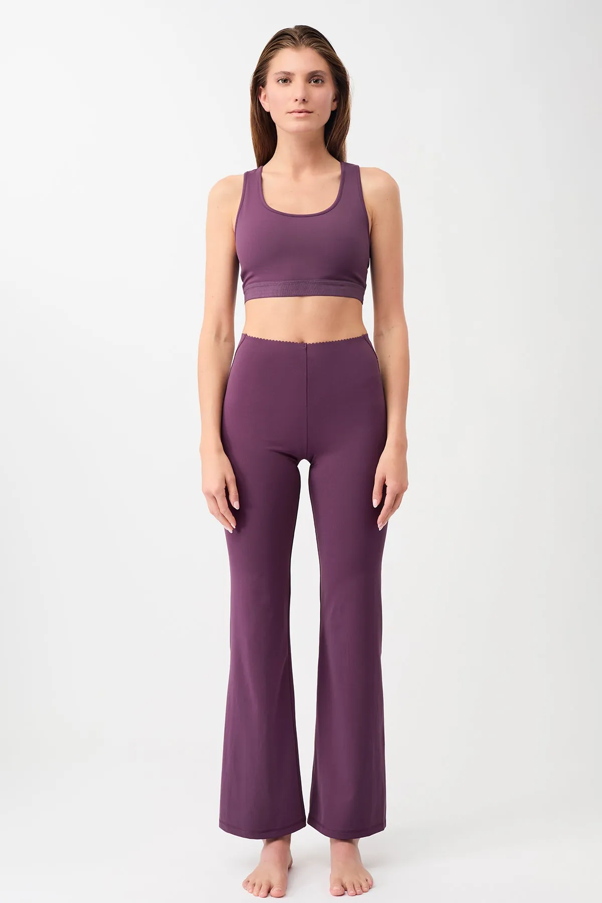 Flared Workout Pants (Purple Passion)