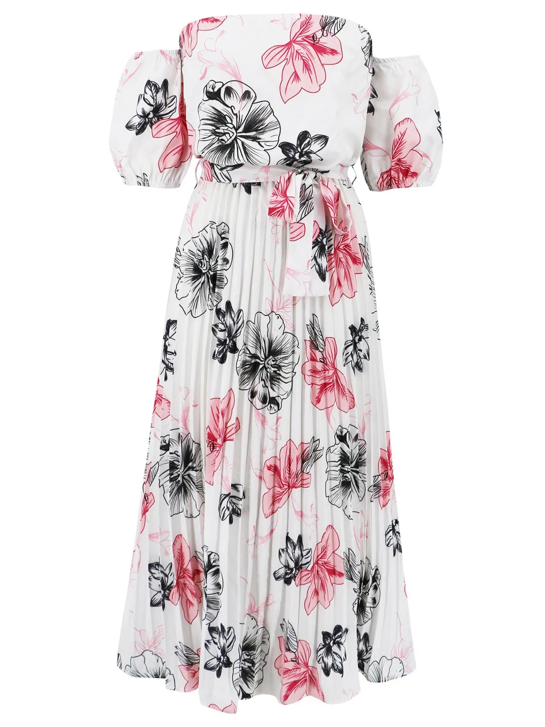 Floral Off Shoulder Resort Maxi Dress