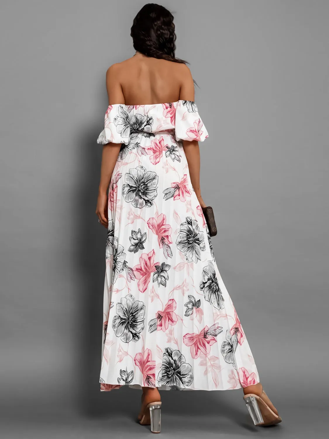 Floral Off Shoulder Resort Maxi Dress