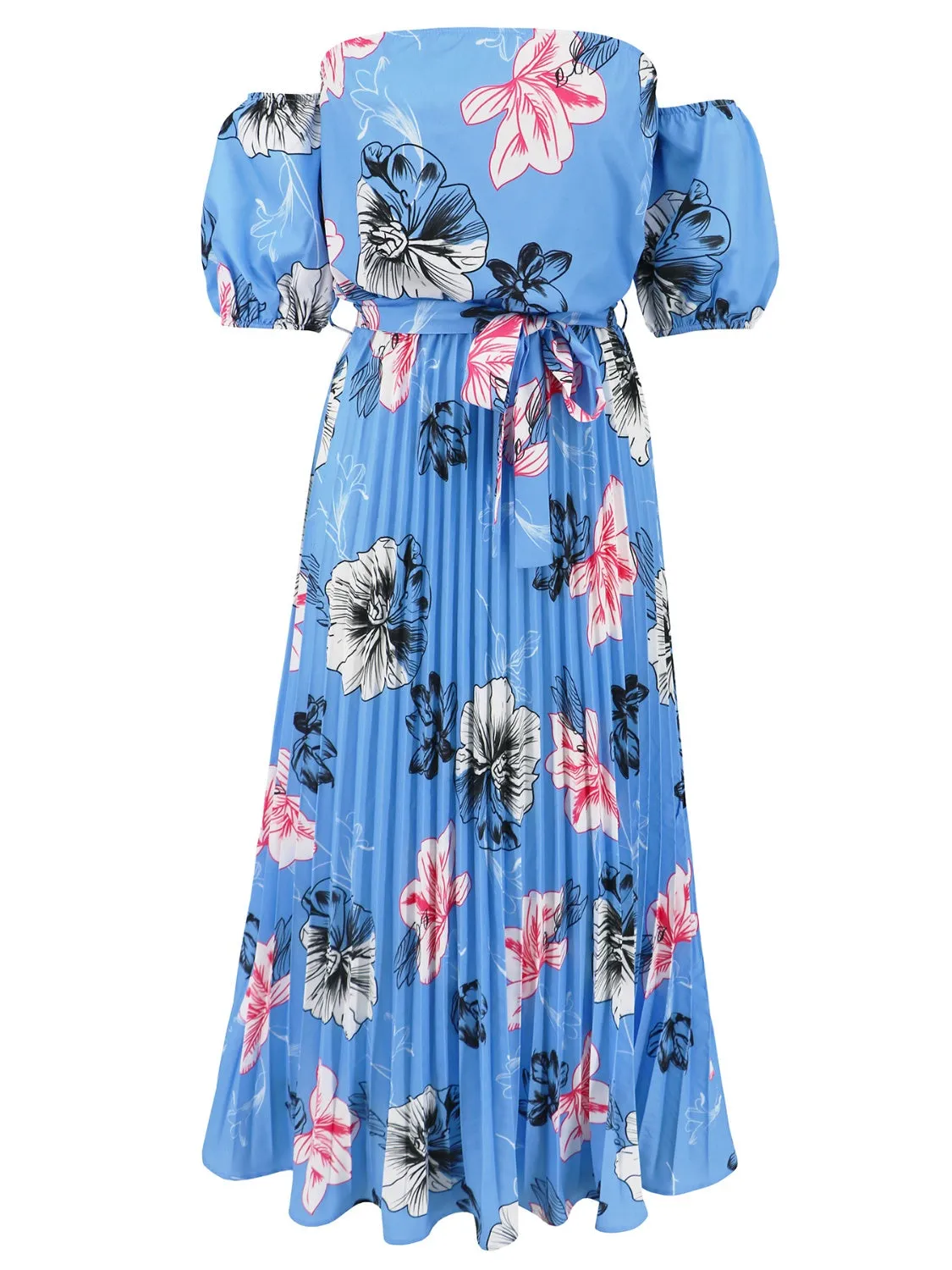 Floral Off Shoulder Resort Maxi Dress