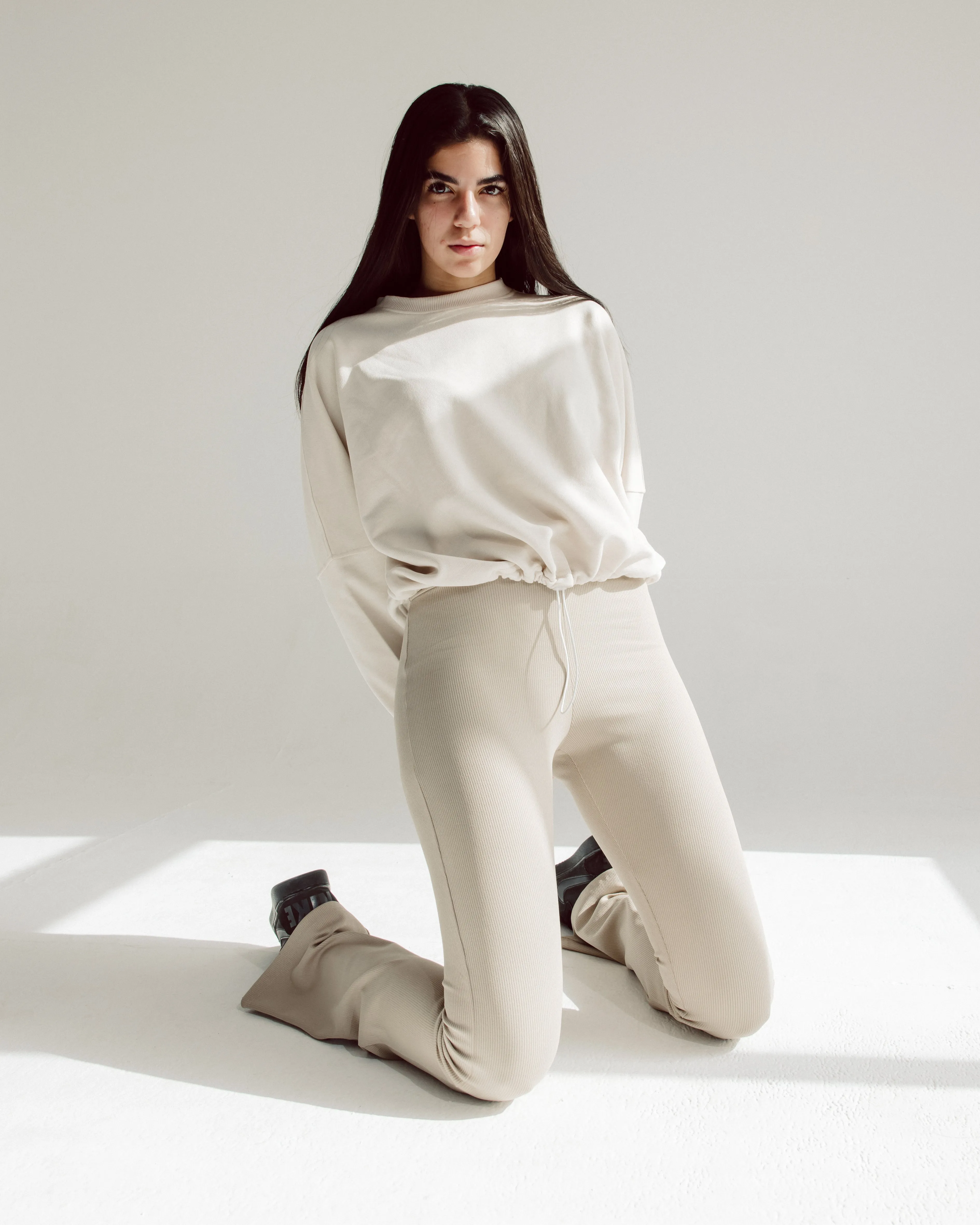 Flow Flared Pants | Beige