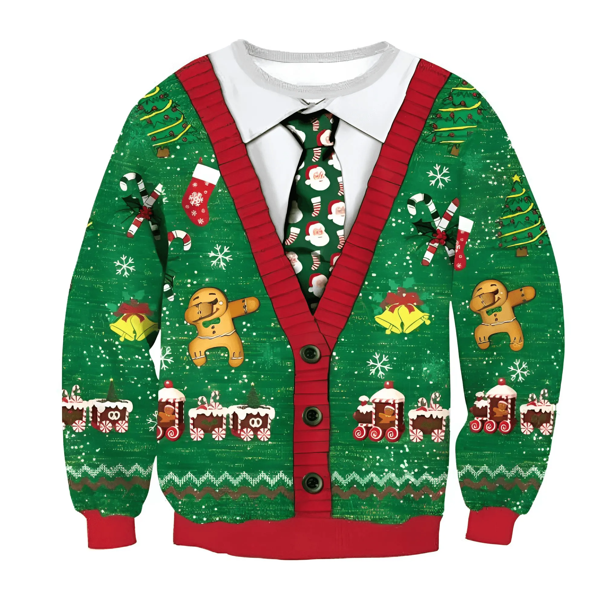 Funny Ugly Christmas Sweaters Jumpers Holiday Party Xmas Sweatshirts