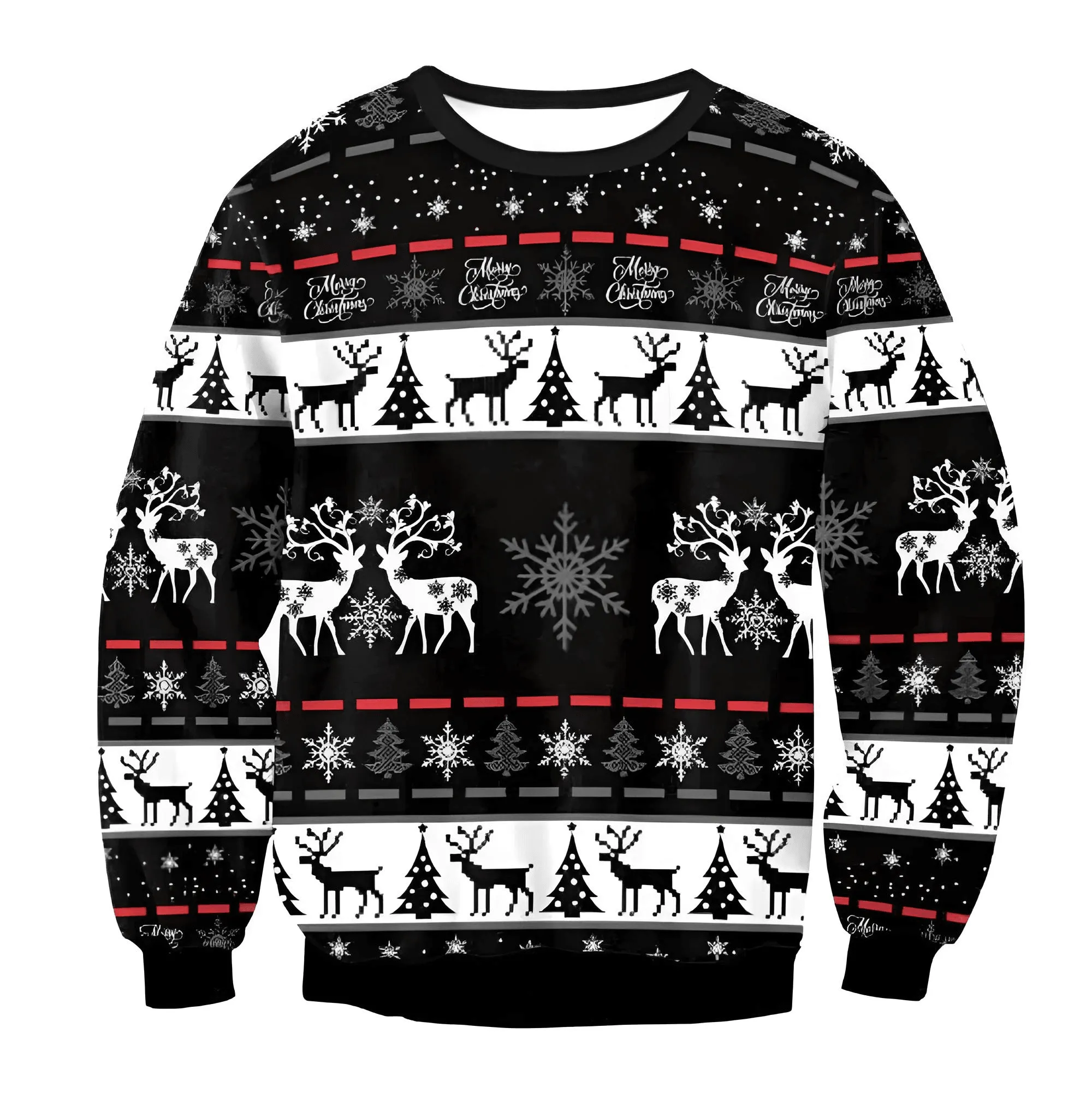 Funny Ugly Christmas Sweaters Jumpers Holiday Party Xmas Sweatshirts