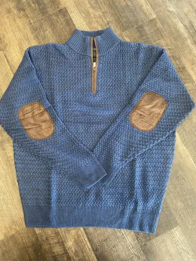 F/X FUSION BASKETWEAVE 1/4 ZIP SWEATER 910