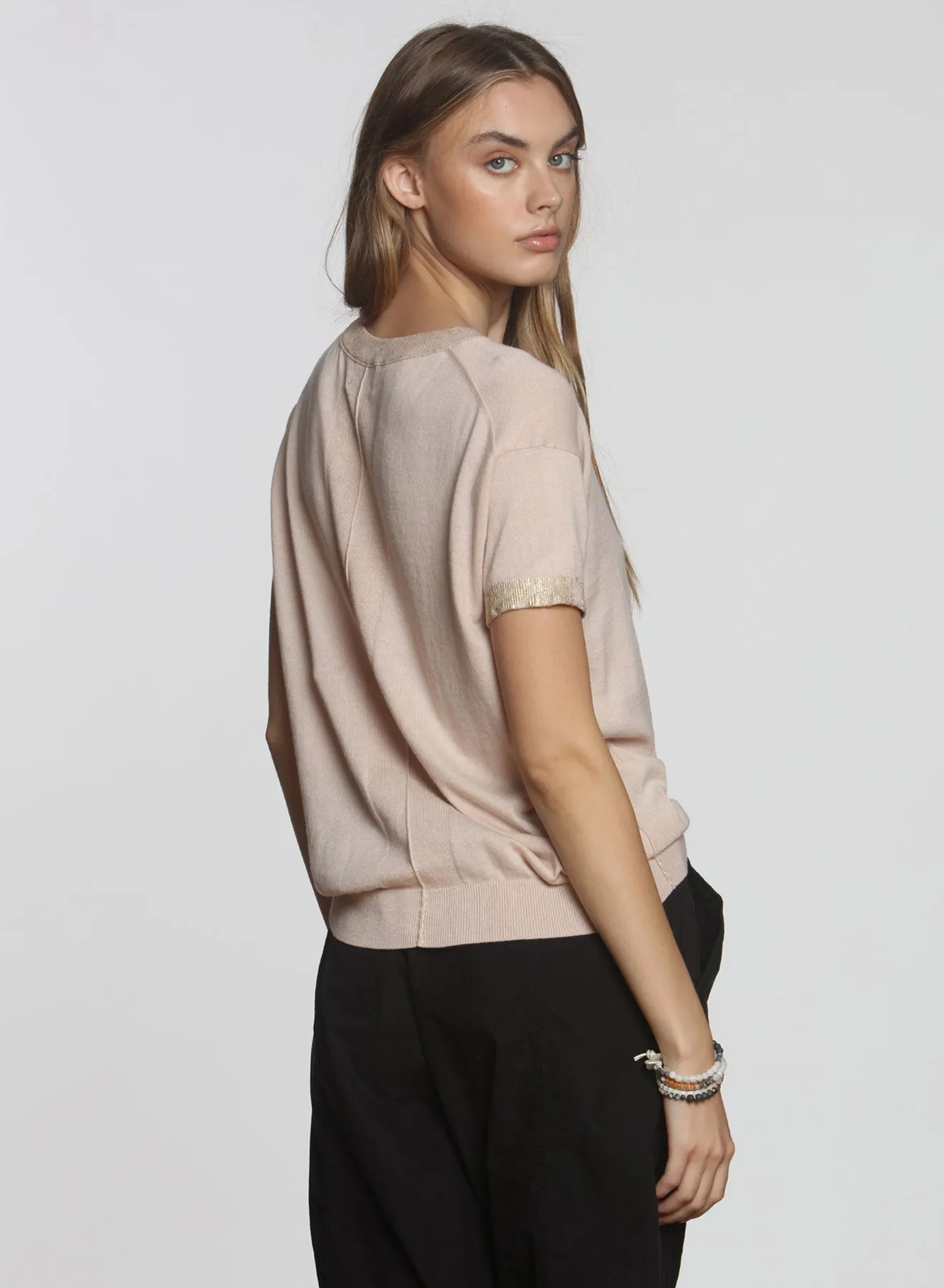 Goldie SS Tee - Nude