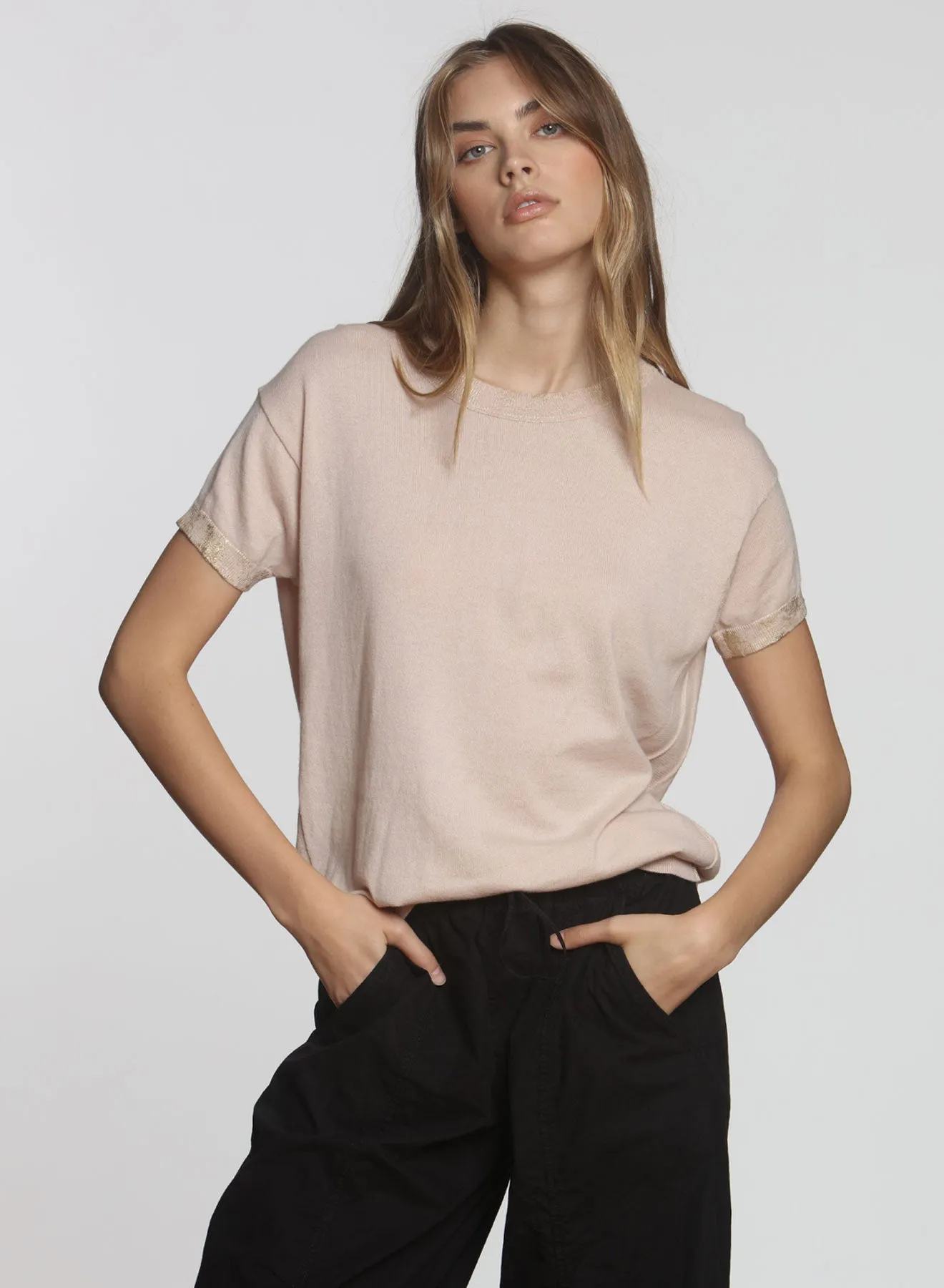 Goldie SS Tee - Nude