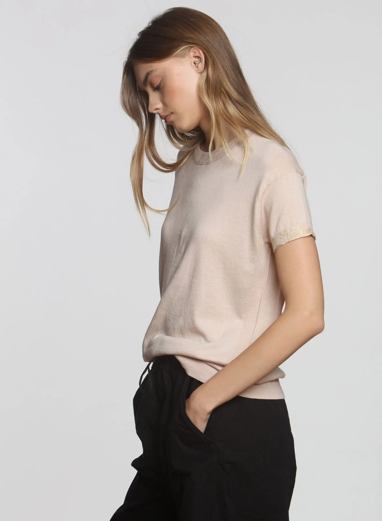 Goldie SS Tee - Nude