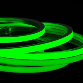 Green Neon Flex 220V 240V Top Bend 20cm Cut IP65 Waterproof with UK Plug