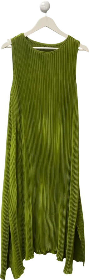 Green Plisse Maxi Dress UK Onesize