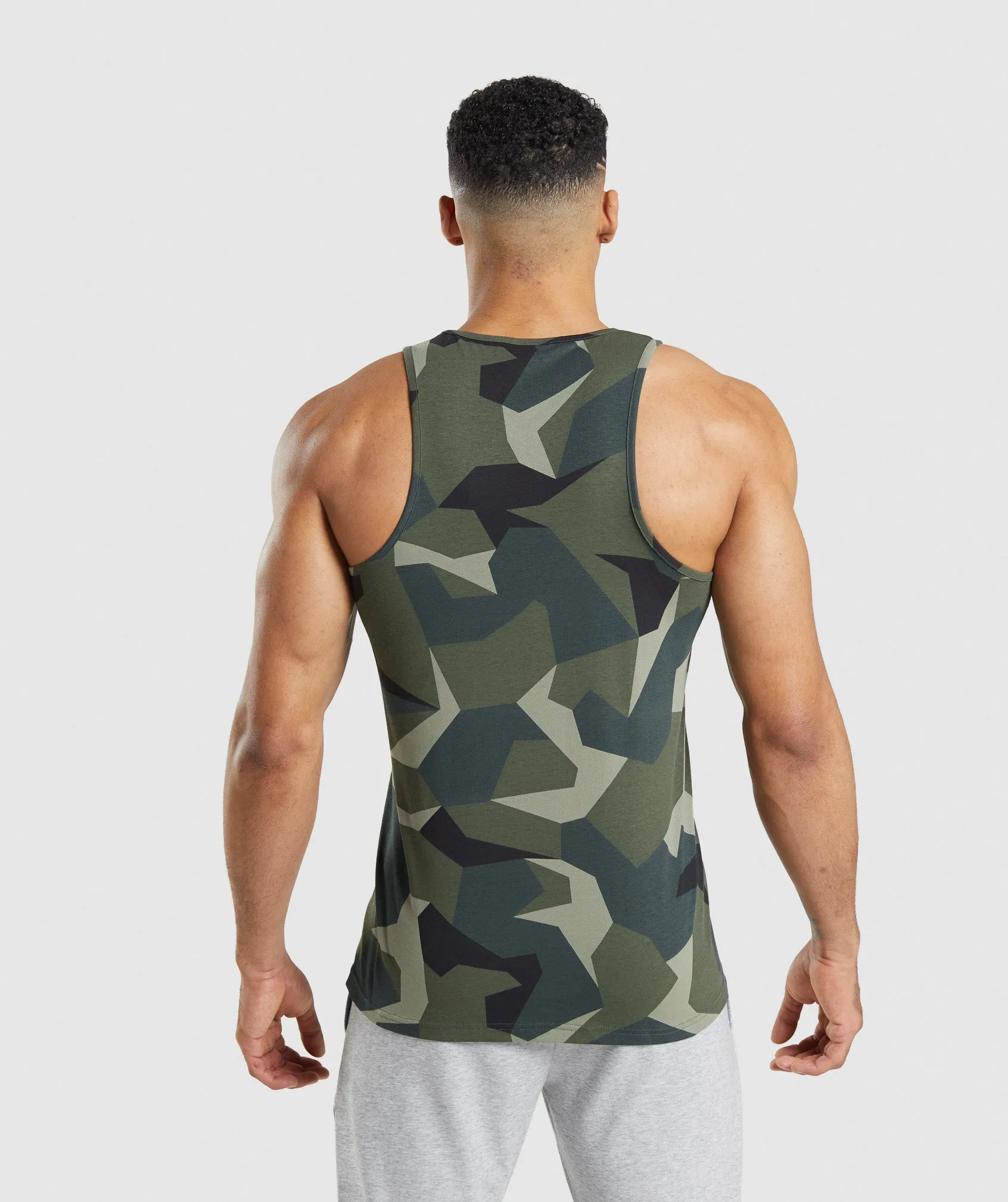 Gymshark Critical Tank - Green Print