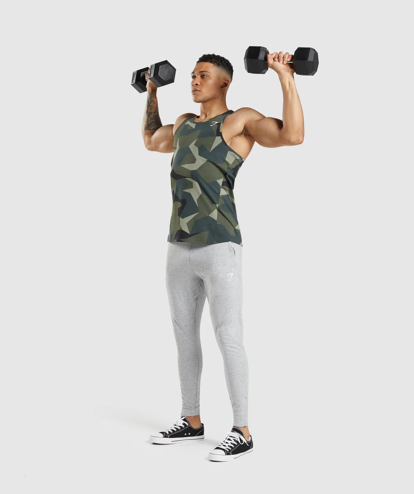 Gymshark Critical Tank - Green Print