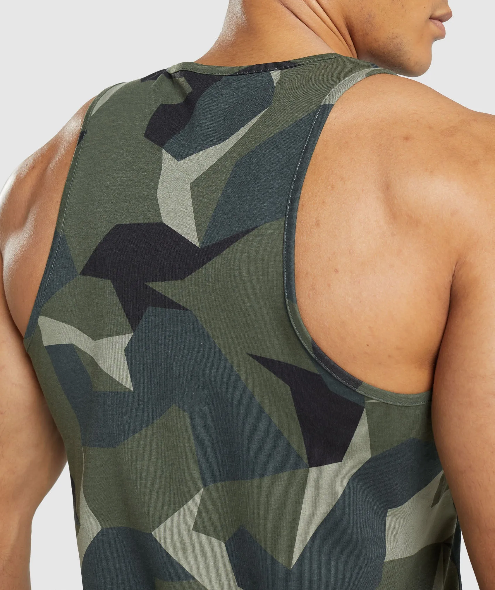 Gymshark Critical Tank - Green Print