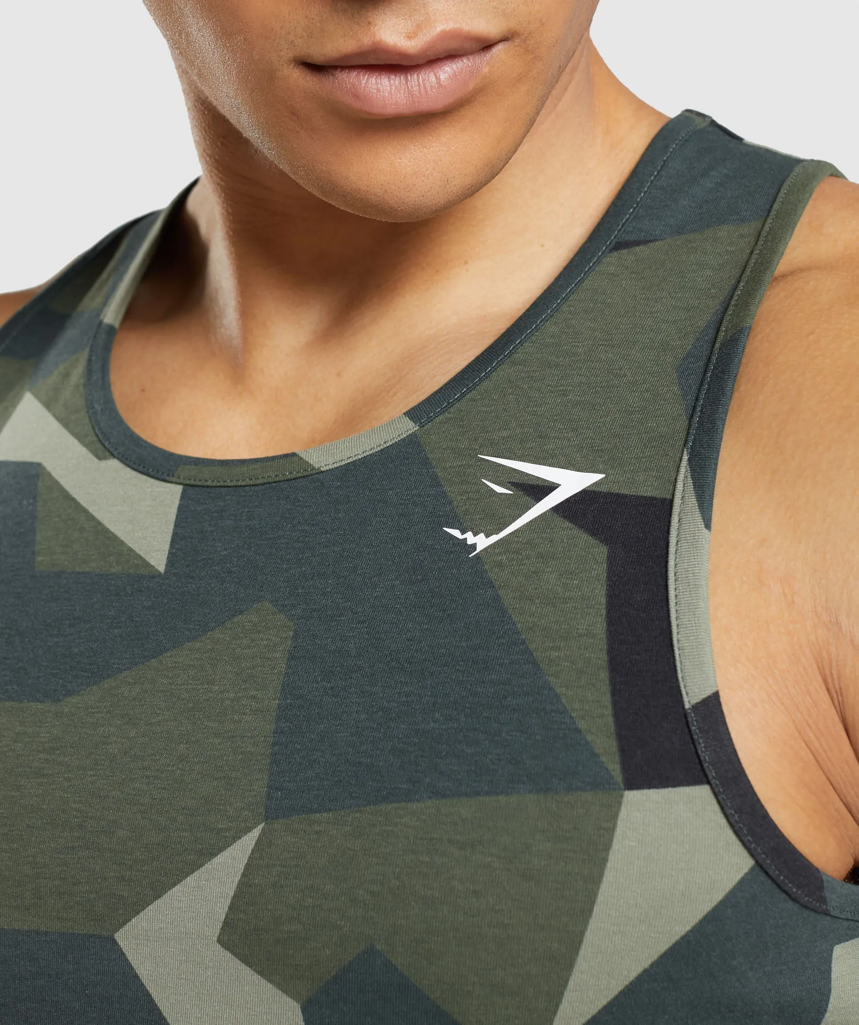 Gymshark Critical Tank - Green Print