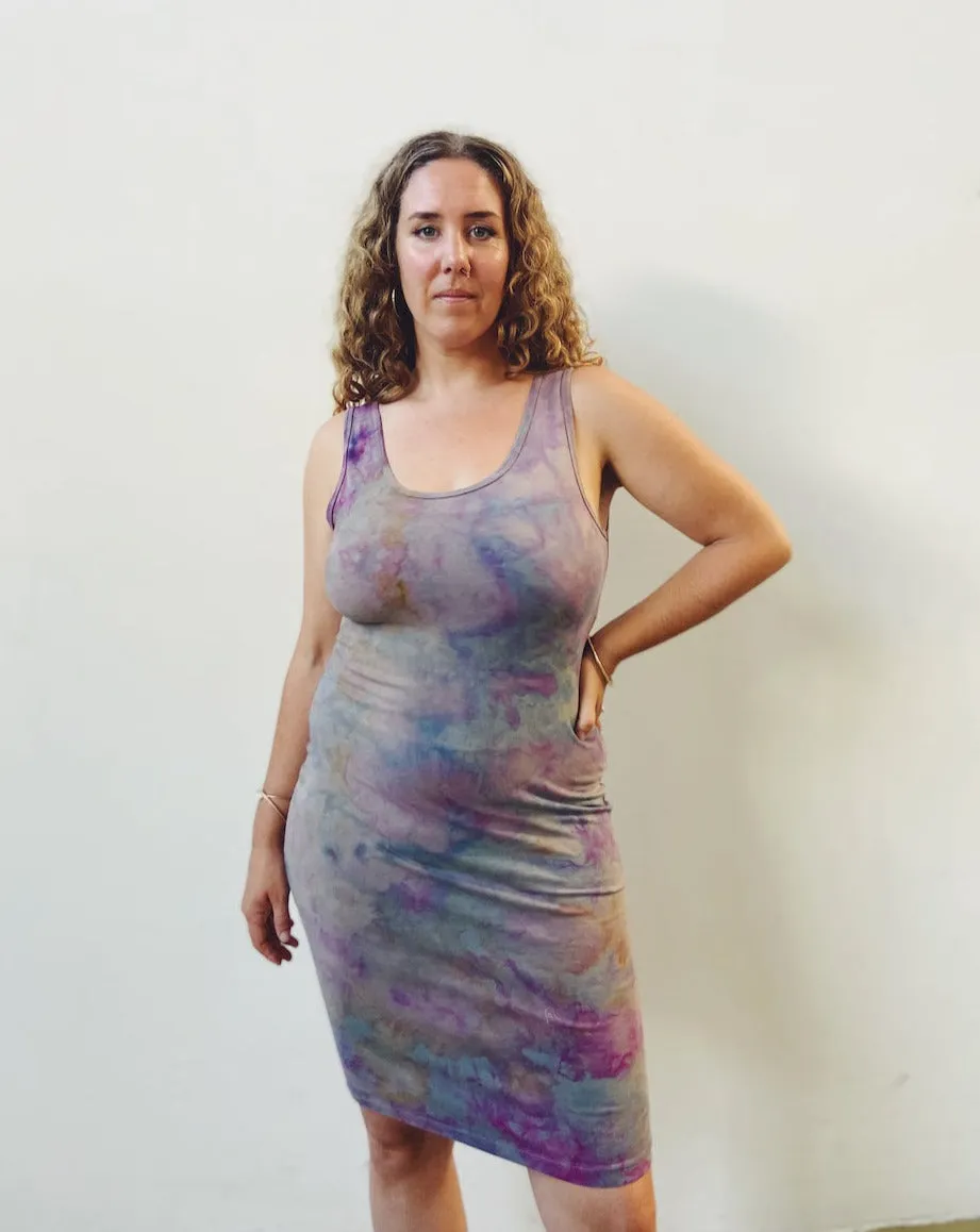 Hand Dyed Bodycon Tank Dress (3 colors)