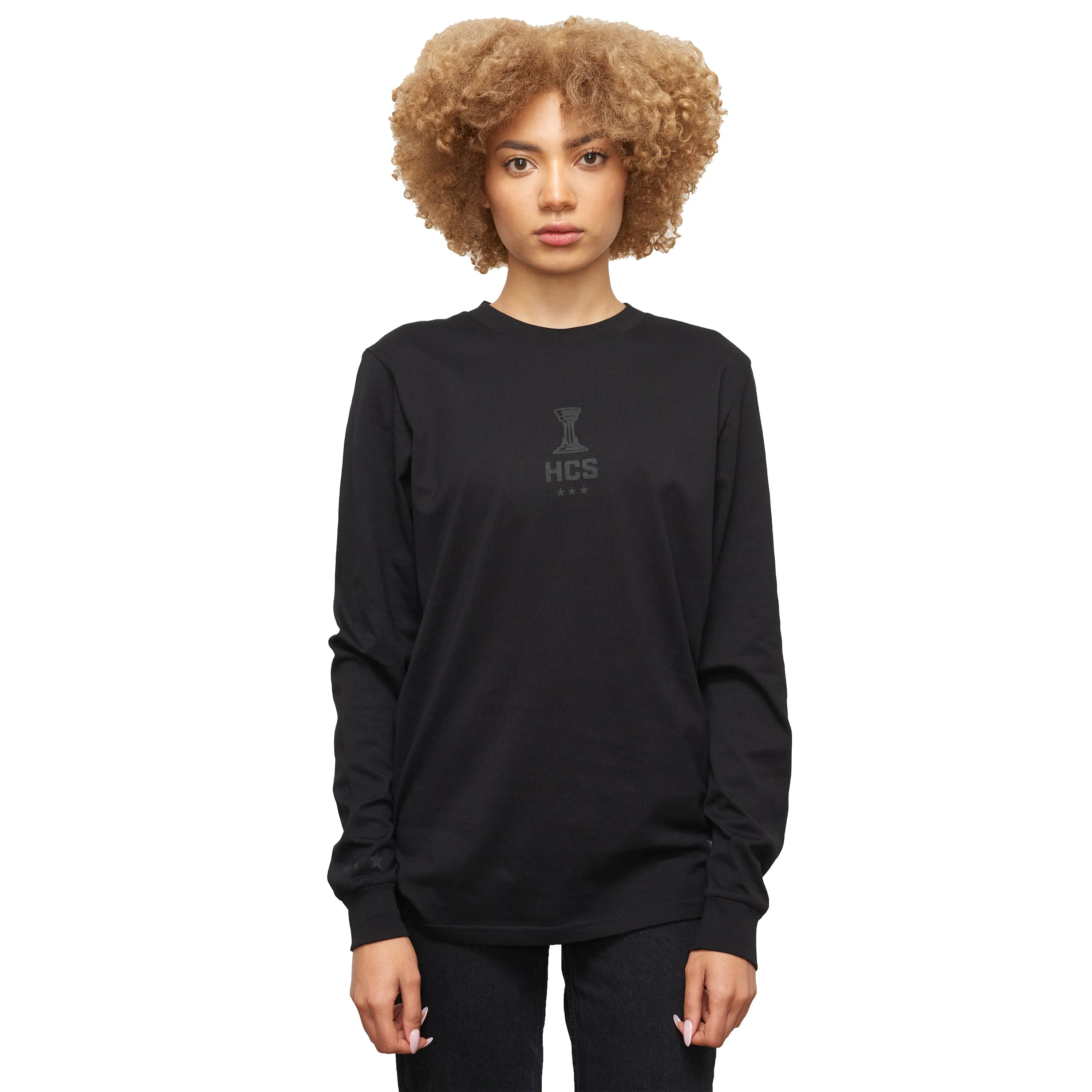 HCS Trophy Black on Black Long Sleeve Tee