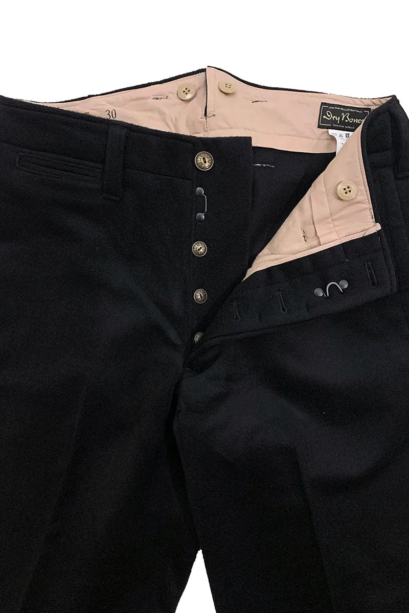 High Back Wool Work Trousers