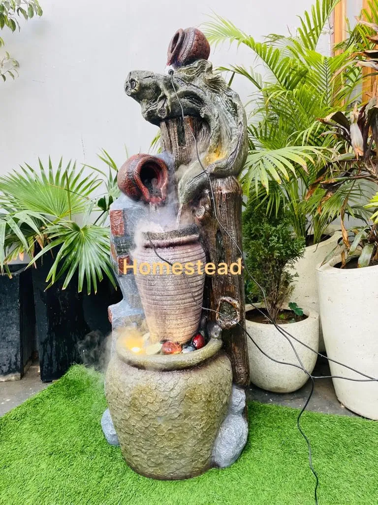 Homestead Decore Solution Water Fountain Big Size 4.5 feet for Home Decor, Gardening, Office, Bedroom, Living Room|Big Size Water Fountain|Unique Water Fountain