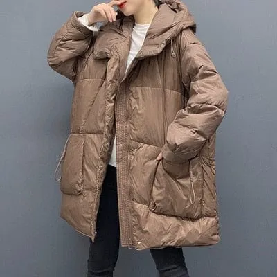 Hooded loose Down Coat