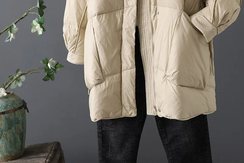 Hooded loose Down Coat