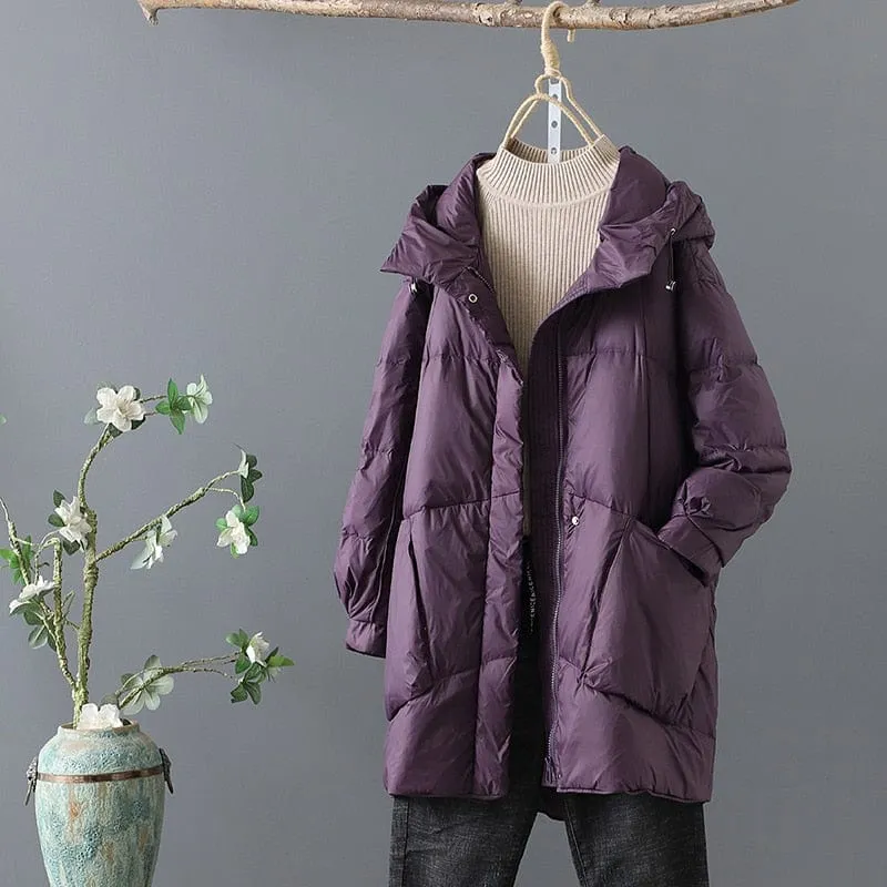 Hooded loose Down Coat