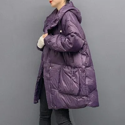 Hooded loose Down Coat