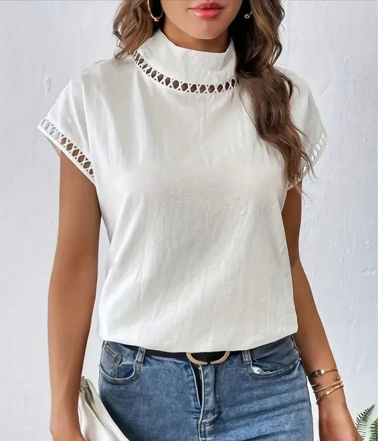 Jamie Summer Cotton Top in White