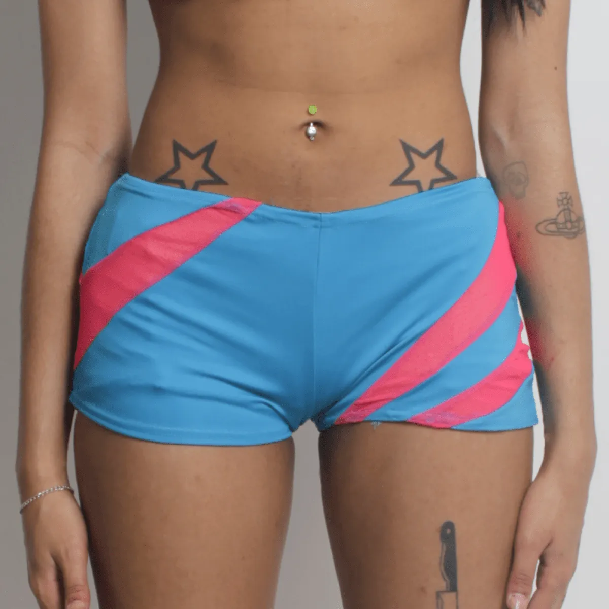 LASER HOT PANTS BLUE / PINK