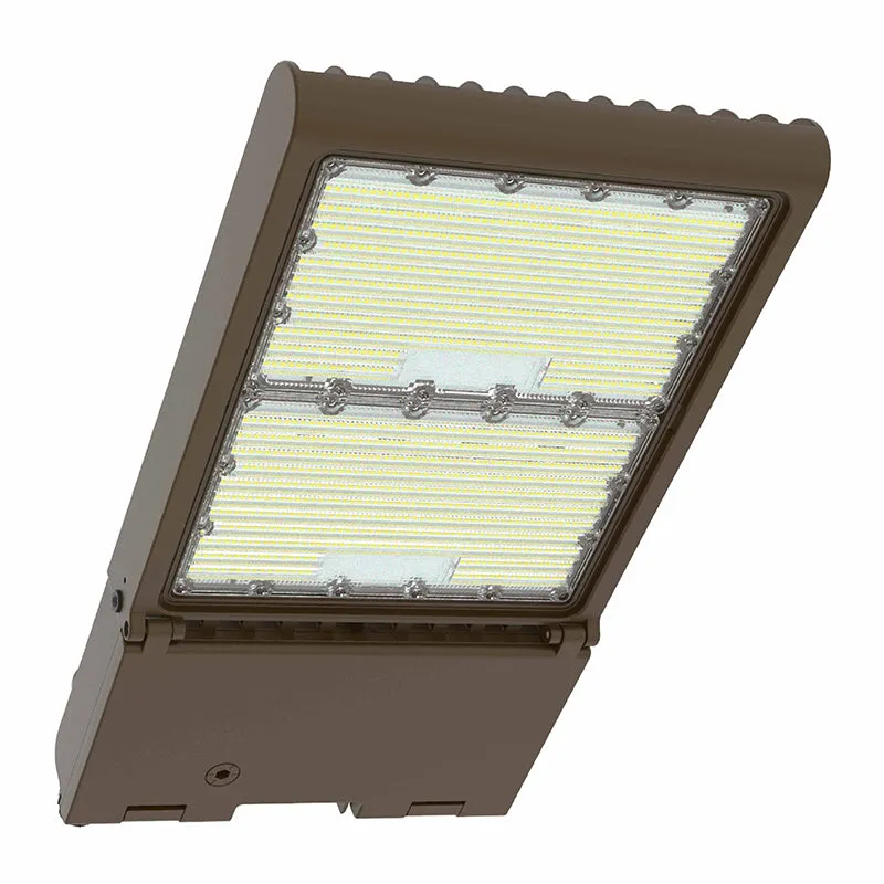 LED High Lumen Area/Parking Lot Light, Selectable Wattage 150/200/240/300, Selectable CCT, 120-277V, Bronze Finish