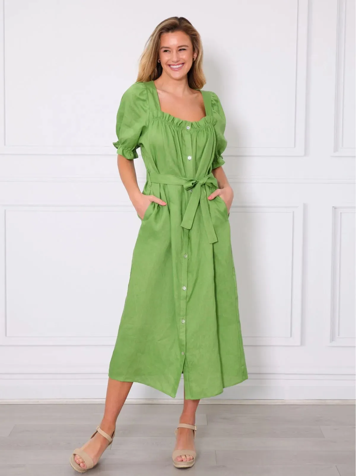 LEONI AUSTRALIA Elka Dress Green