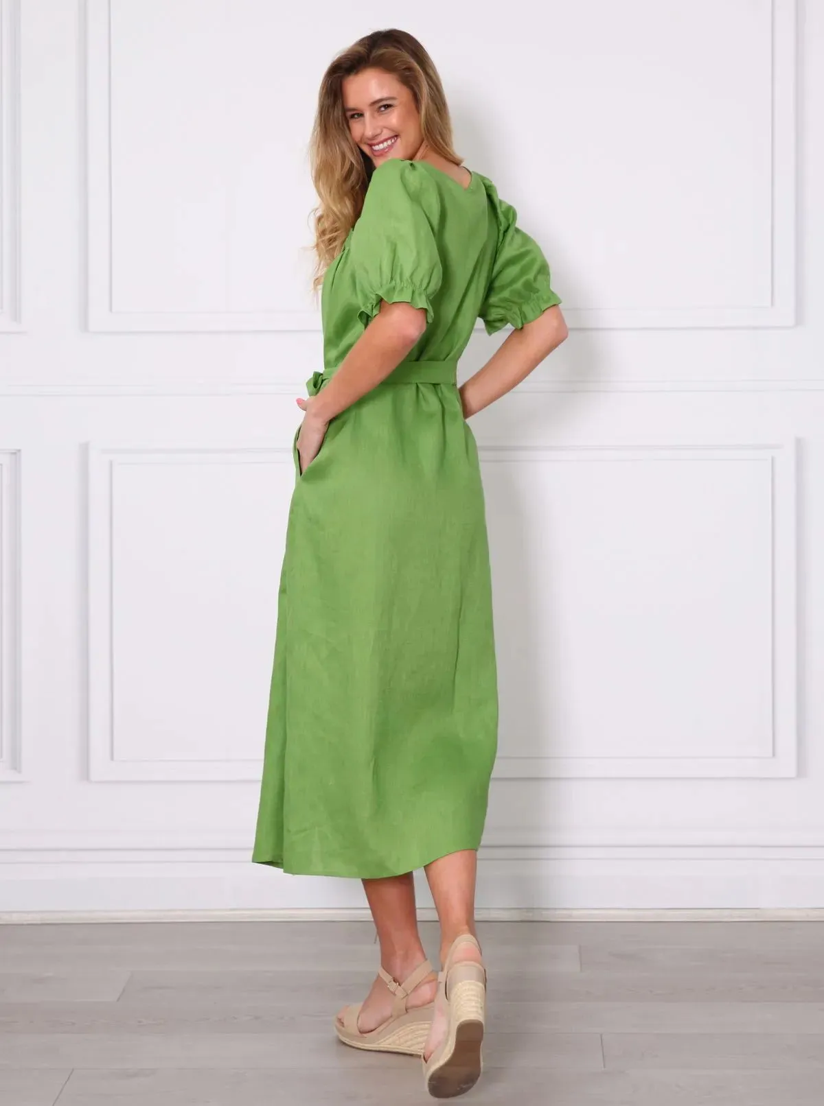 LEONI AUSTRALIA Elka Dress Green