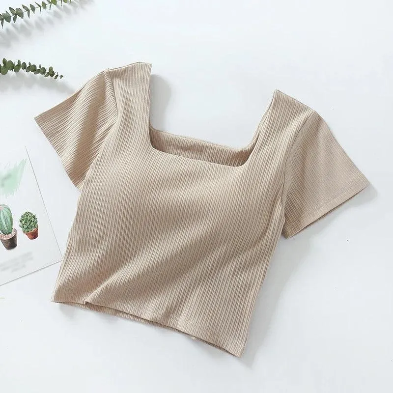 Levo Summer Tops with Inbuilt Bra