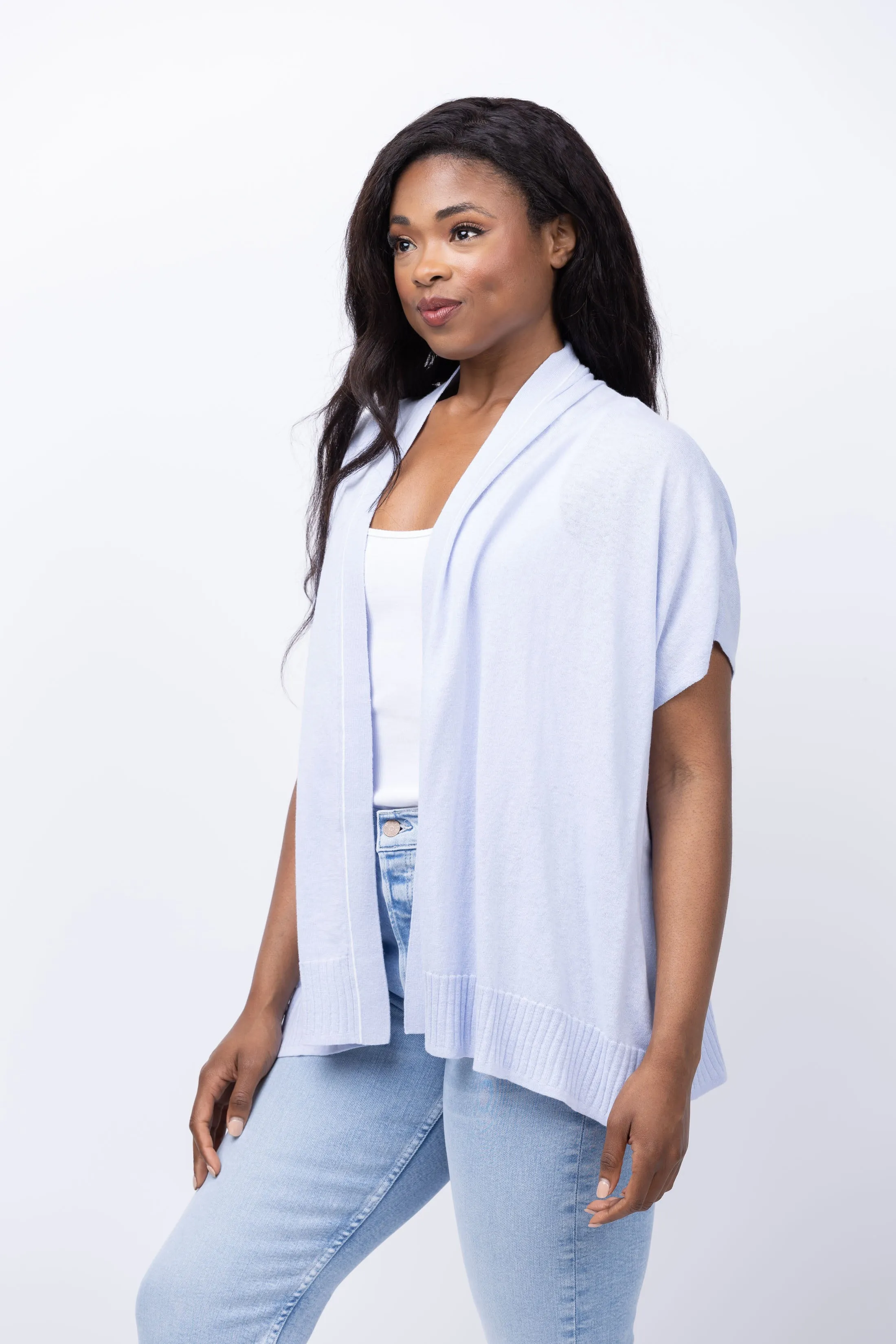 Lilla P Travel Wrap Sweater in Bluebell