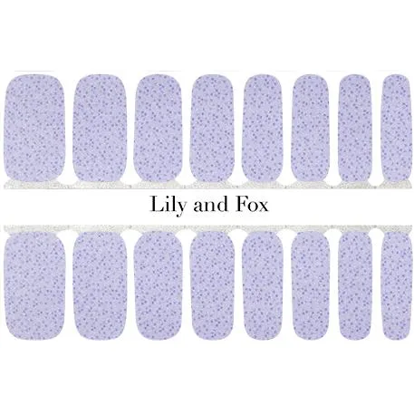 Lily and Fox - Nail Wrap - Blue Satin