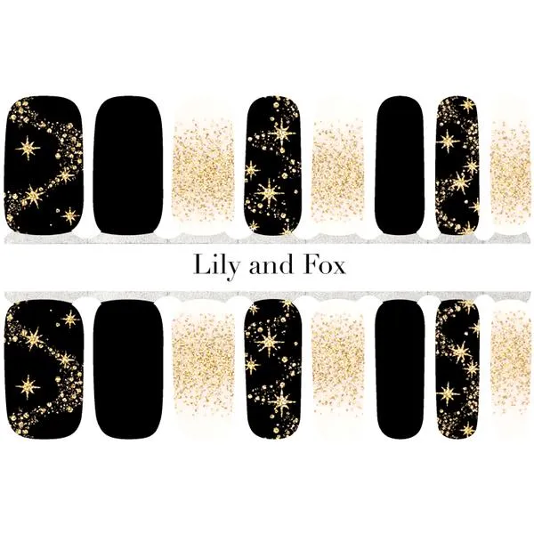 Lily and Fox - Nail Wrap - Galaxia (Gold)