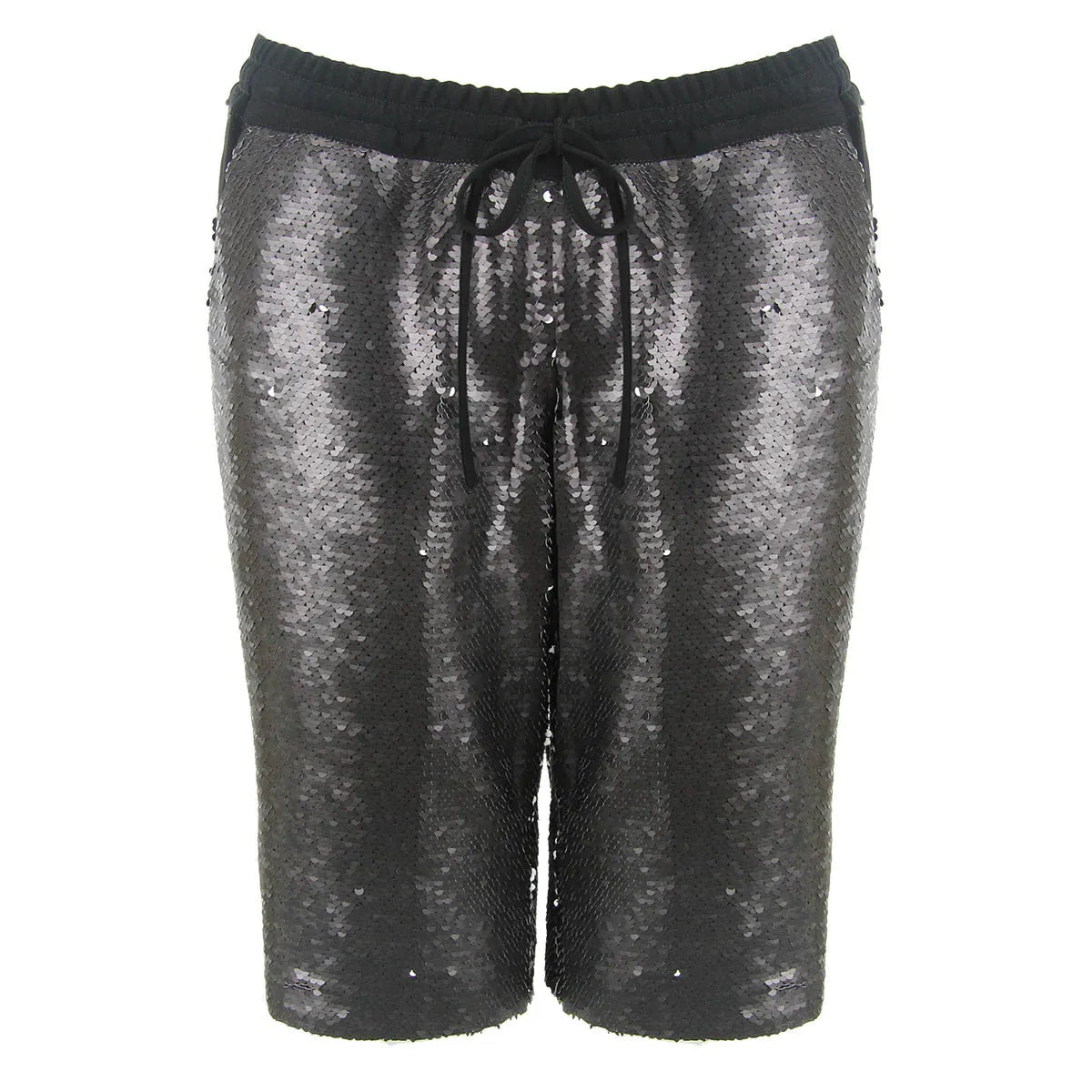 Lily Shorts - Elastic Waist Sequin Bermuda Shorts