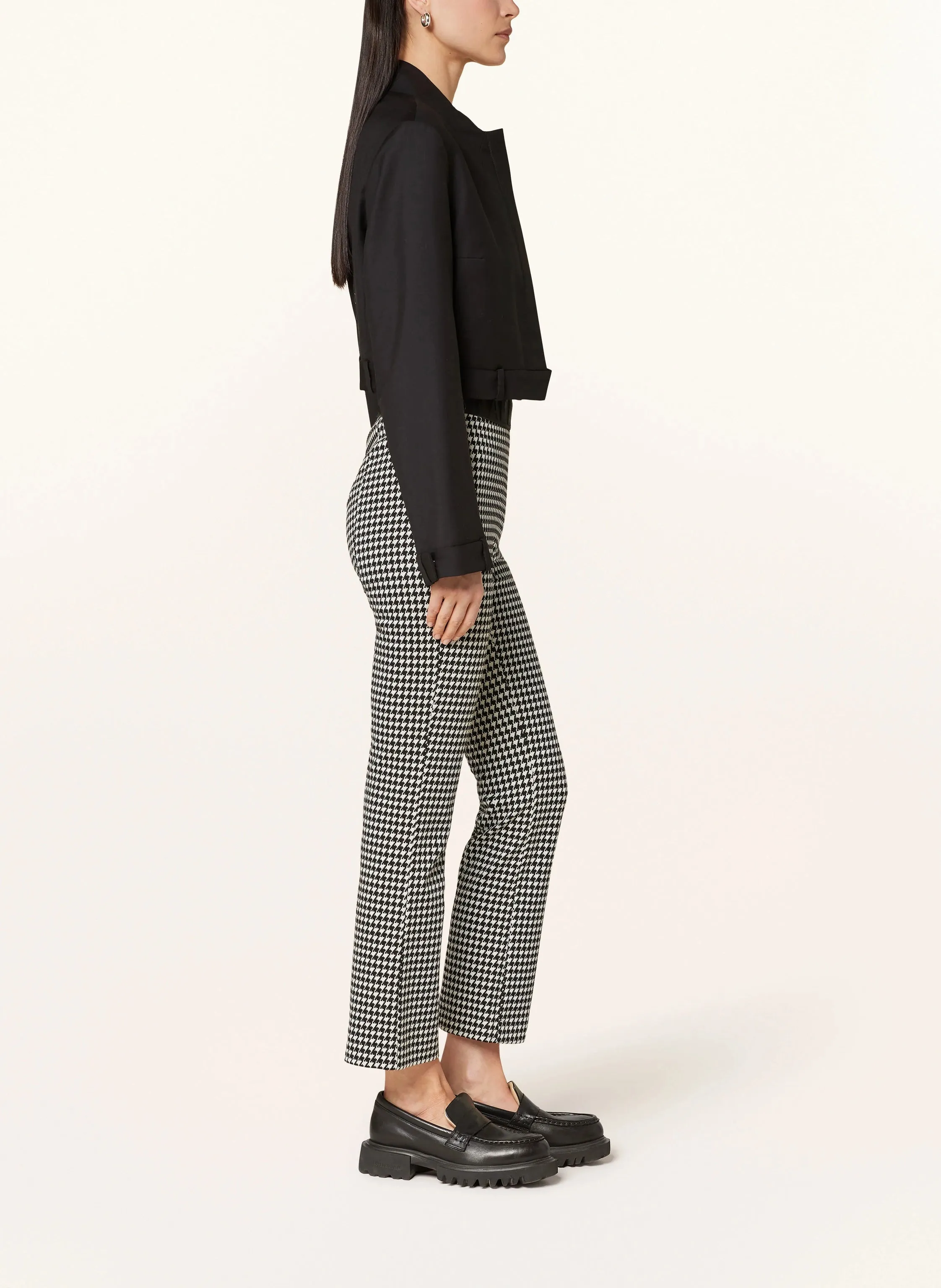 Macy G 7/8 Houndstooth Jersey Pants