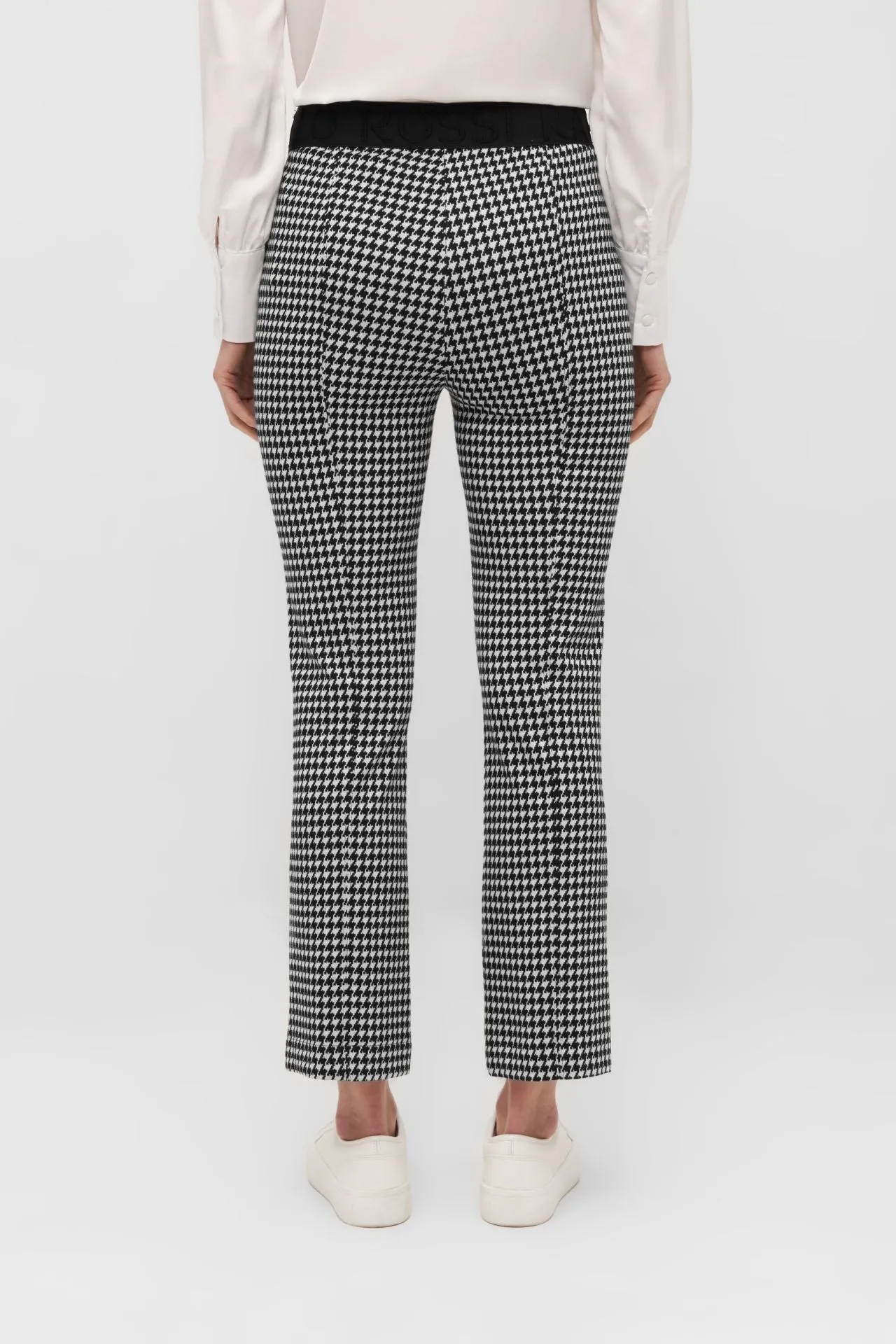 Macy G 7/8 Houndstooth Jersey Pants