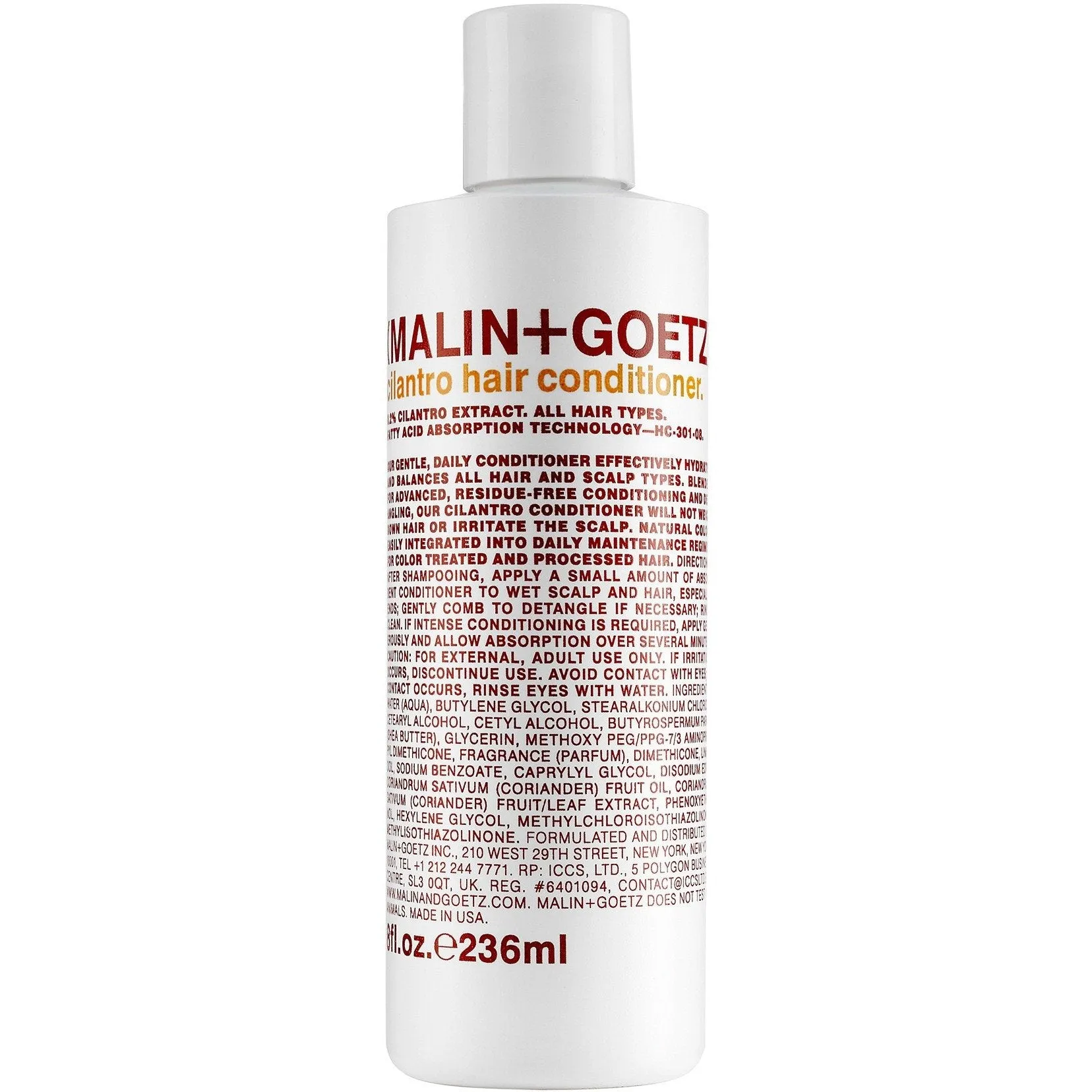 Malin   Goetz Cilantro Hair Conditioner